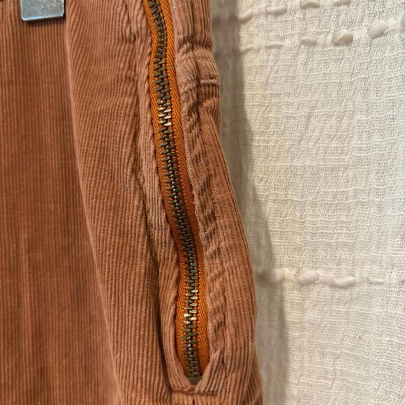 We the Free brown corduroy flare pants with side zipper 27” waist - Picture 3 of 4